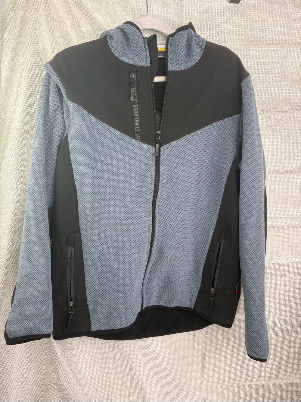 Blaklader Workwear Jacquard Knitted Fleece Hooded Zip Jacket size L